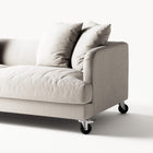 Harvey - 3 Seat - Micro Chenille Grey Cream