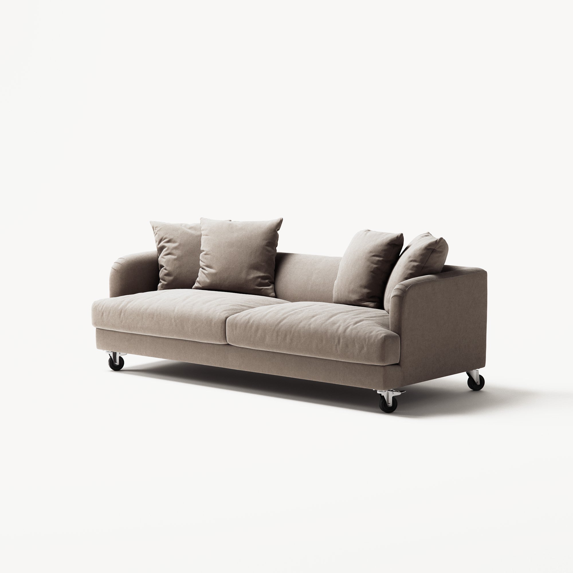 Harvey - 3 Seat - Micro Chenille Stone Beige
