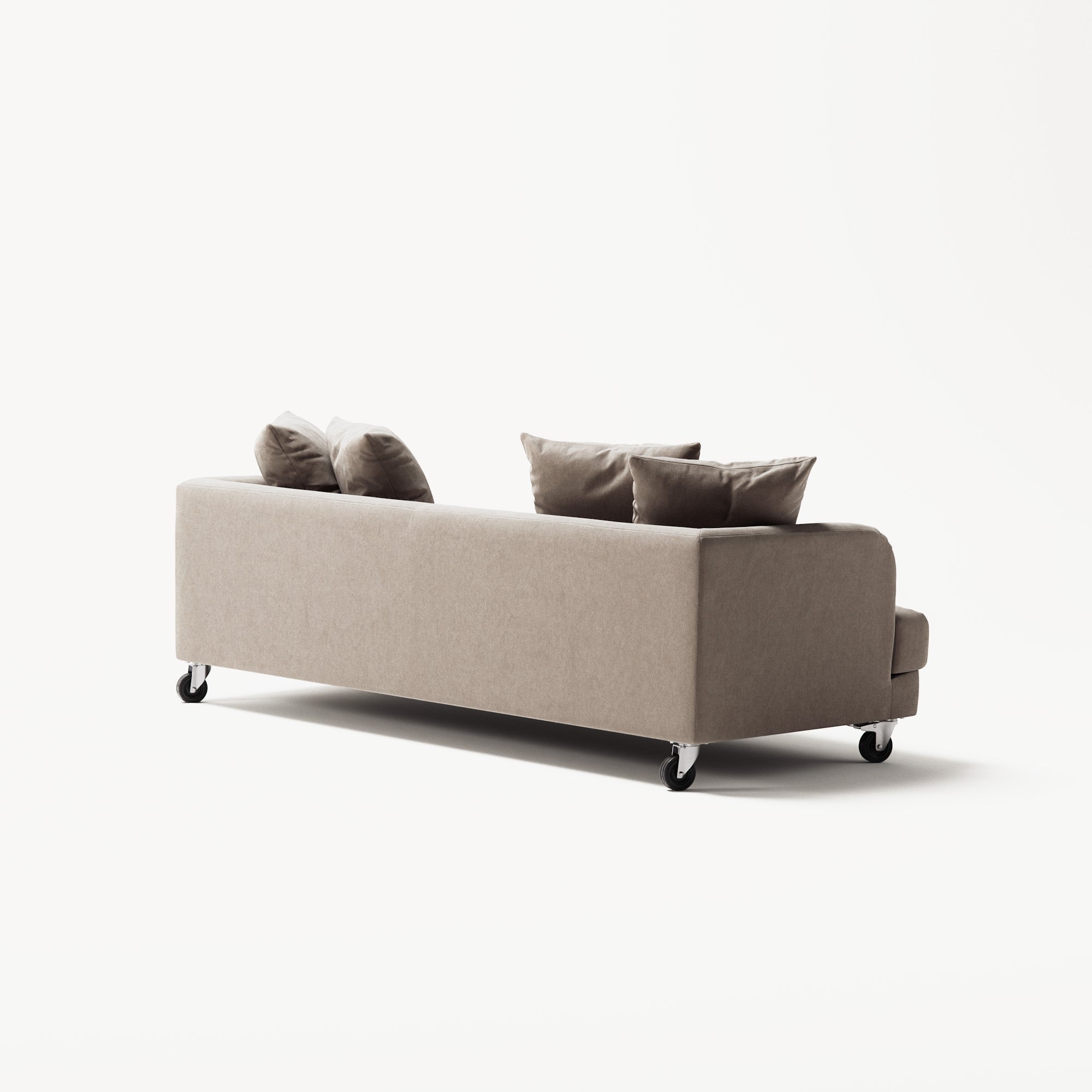 Harvey - 3 Seat - Micro Chenille Stone Beige