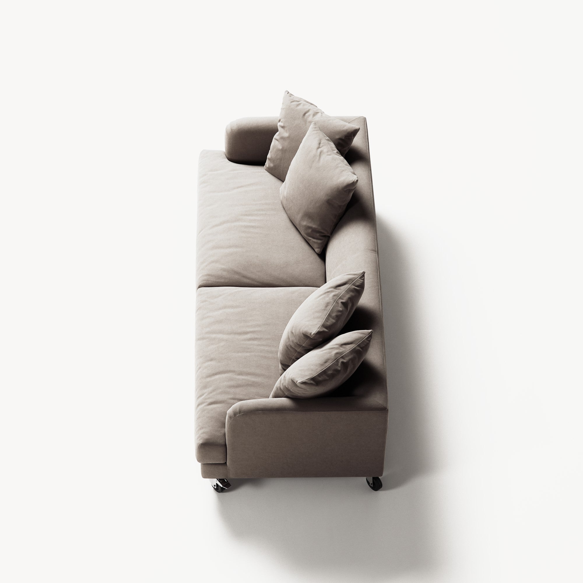 Harvey - 3 Seat - Micro Chenille Stone Beige