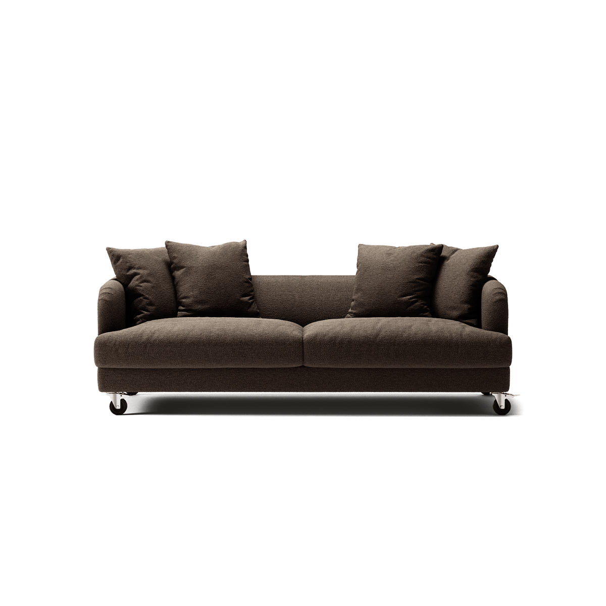 Harvey - 3 Seat - Glint Bouclé Dark Brown