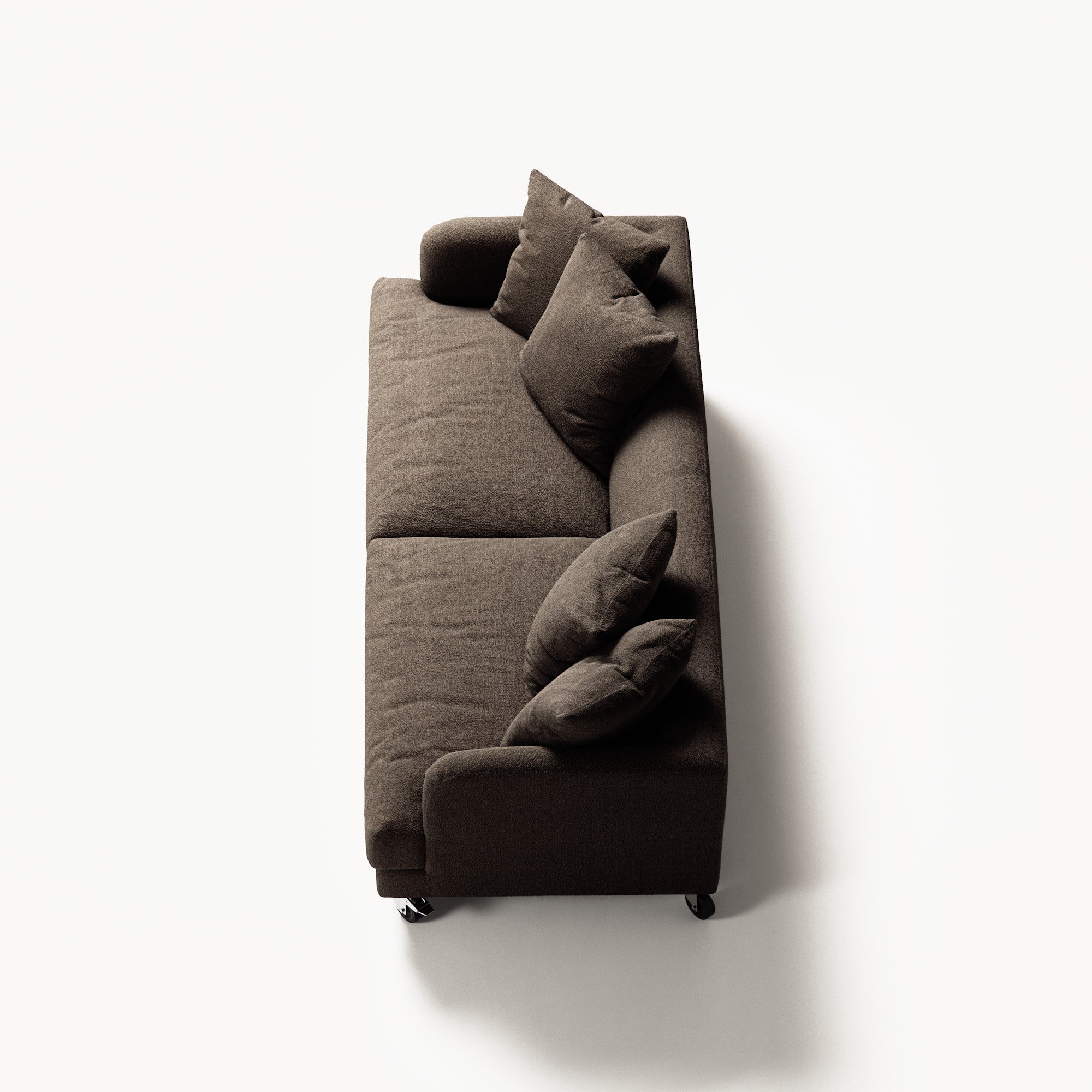 Harvey - 3 Seat - Glint Bouclé Dark Brown