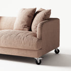 Harvey - 3 Seat - Glint Bouclé Chalk Pink
