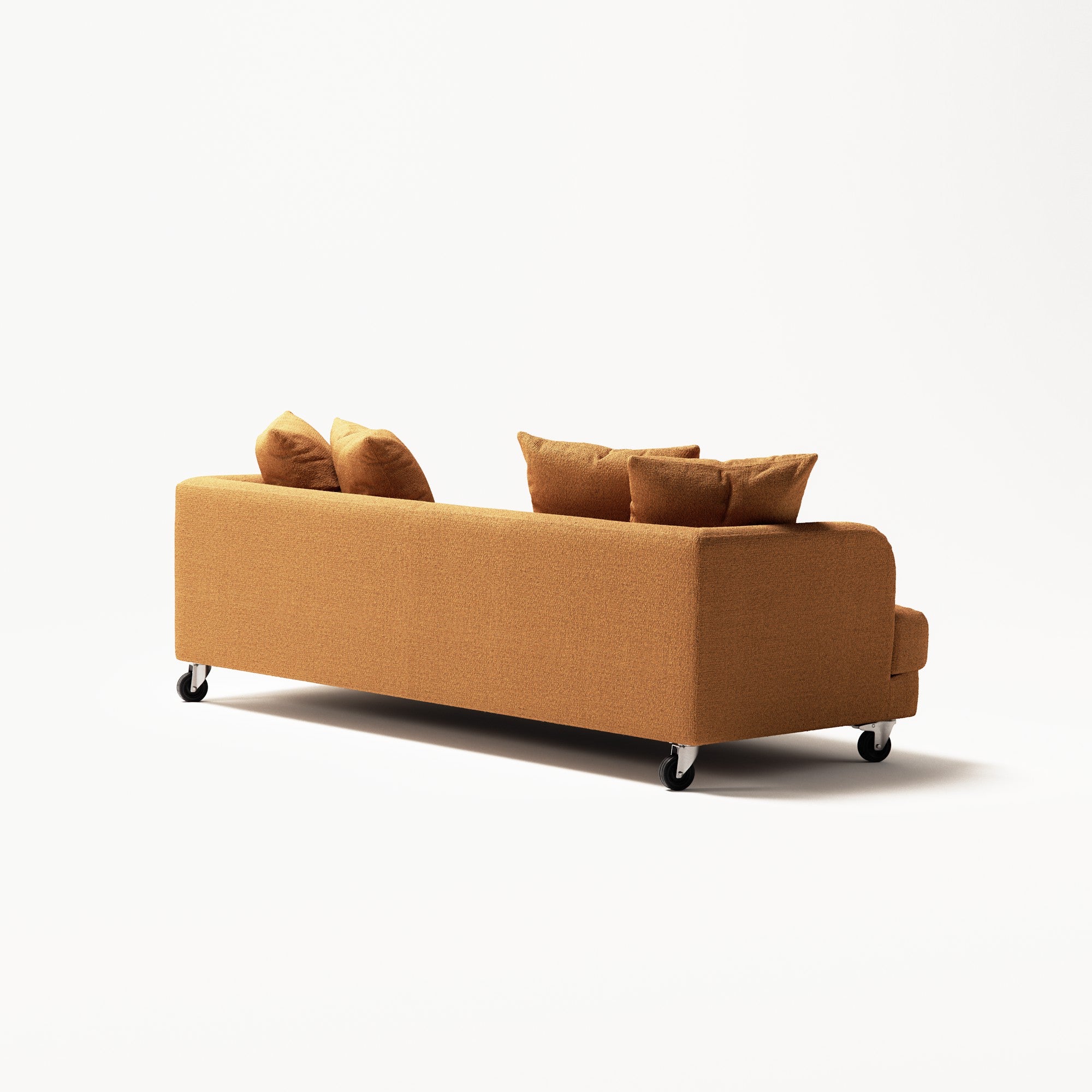Harvey - 3 Seat - Textured Chenille Golden Amber