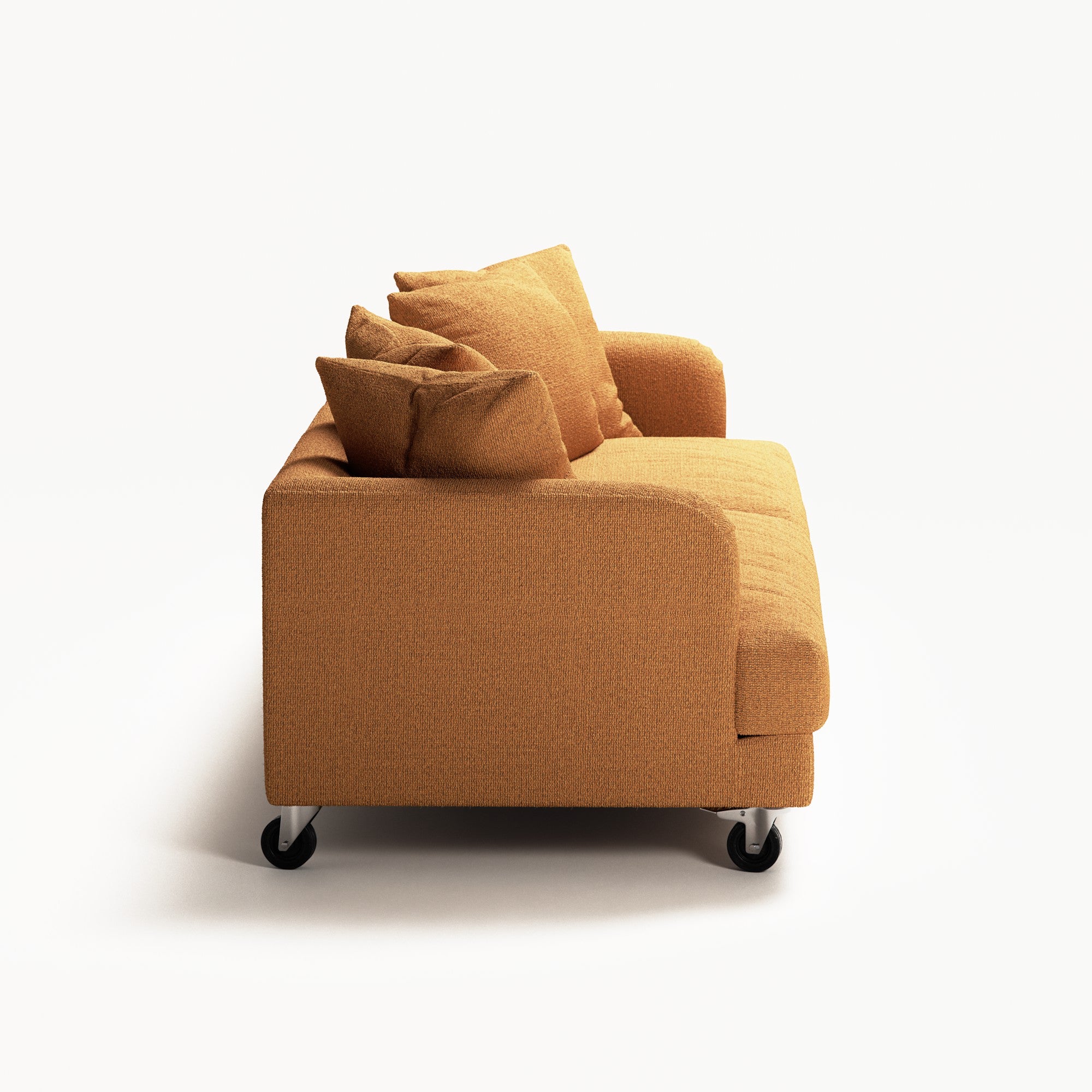 Harvey - 3 Seat - Textured Chenille Golden Amber