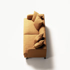 Harvey - 3 Seat - Textured Chenille Golden Amber