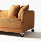 Harvey - 3 Seat - Textured Chenille Golden Amber