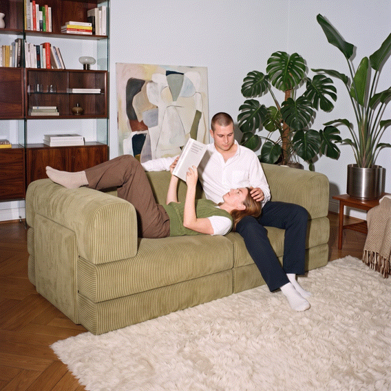 LUNA - 2 Seat - Corduroy Lime