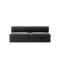 LUNA - 2 Seater Lounge - Corduroy Charcoal