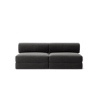 LUNA - 2 Seater Lounge - Corduroy Charcoal