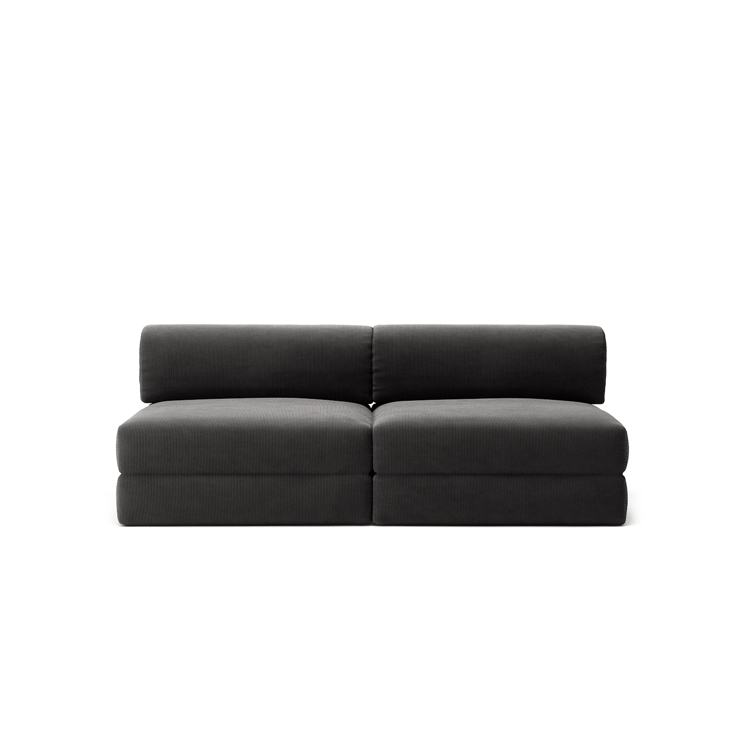 LUNA - 2 Seater Lounge - Corduroy Charcoal