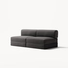 LUNA - 2 Seater Lounge - Corduroy Charcoal