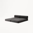 LUNA - 2 Seater Lounge - Corduroy Charcoal