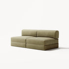 LUNA - 2 Seater Lounge - Corduroy Lime