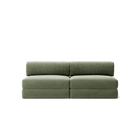LUNA - 2 Seater Lounge - Corduroy Moss Green