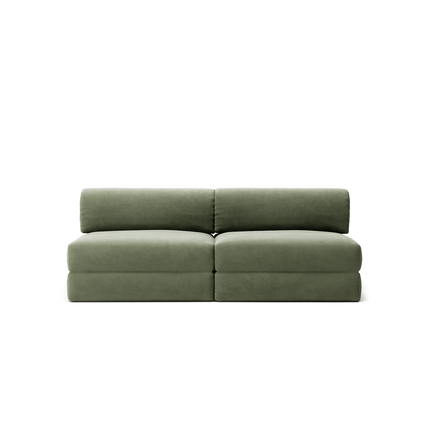 LUNA - 2 Seater Lounge - Corduroy Moss Green