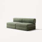 LUNA - 2 Seater Lounge - Corduroy Moss Green