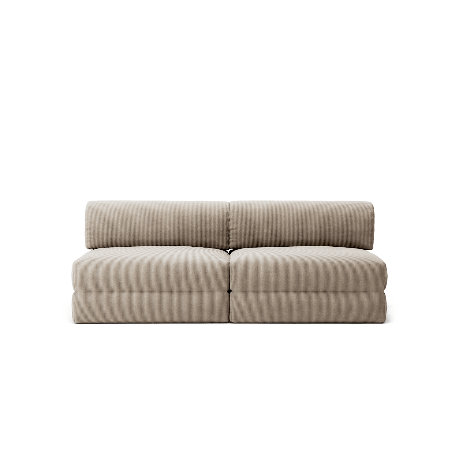 LUNA - 2 Seater Lounge - Corduroy Pale Beige