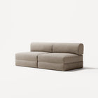 LUNA - 2 Seater Lounge - Corduroy Pale Beige
