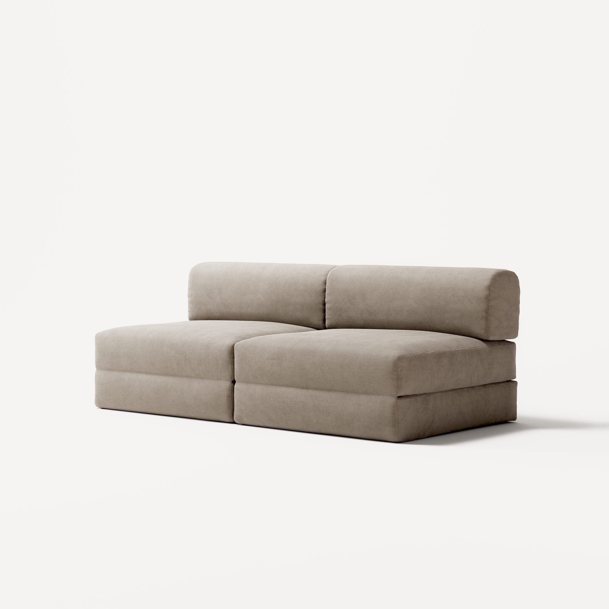 LUNA - 2 Seater Lounge - Corduroy Pale Beige