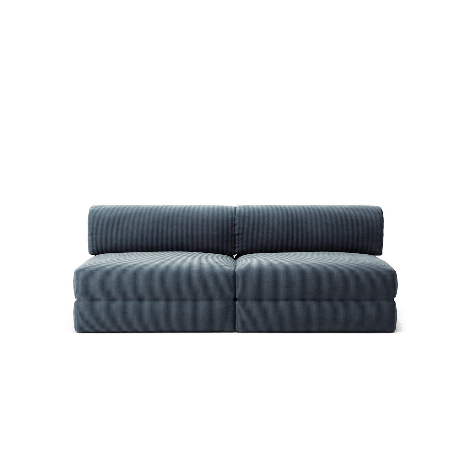 LUNA - 2 Seater Lounge - Corduroy Dark Blue