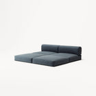 LUNA - 2 Seater Lounge - Corduroy Dark Blue