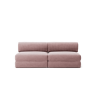 LUNA - 2 Seater Lounge - Corduroy Soft Pink