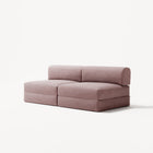 LUNA - 2 Seater Lounge - Corduroy Soft Pink