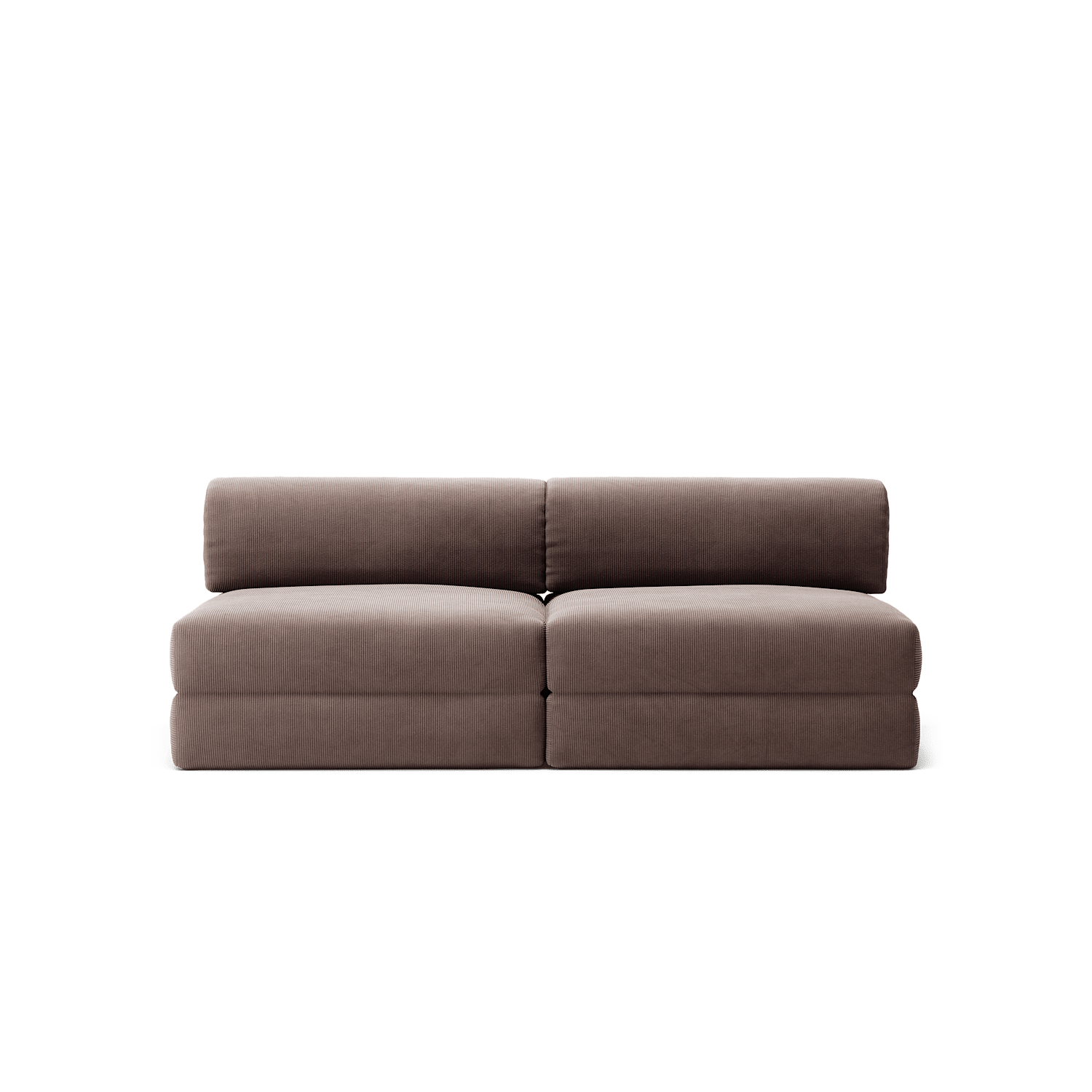 LUNA - 2 Seater Lounge - Corduroy Warm Brown