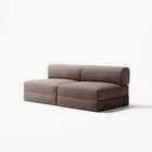 LUNA - 2 Seater Lounge - Corduroy Warm Brown