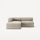 LUNA - 2 Seat with open end - Right - Corduroy Off-White