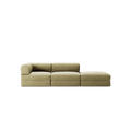 LUNA - 2 Seat with open end - Right - Corduroy Lime