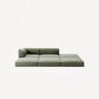 LUNA - 2 Seat with open end - Right - Corduroy Moss Green