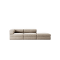 LUNA - 2 Seat with open end - Right - Corduroy Pale Beige