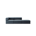 LUNA - 2 Seat with open end - Right - Corduroy Dark Blue