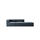 LUNA - 2 Seat with open end - Right - Corduroy Dark Blue