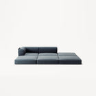LUNA - 2 Seat with open end - Right - Corduroy Dark Blue