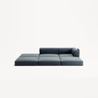 LUNA - 2 Seat with open end - Left - Corduroy Dark Blue