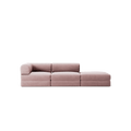 LUNA - 2 Seat with open end - Right - Corduroy Soft Pink