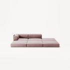 LUNA - 2 Seat with open end - Right - Corduroy Soft Pink