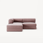 LUNA - 2 Seat with open end - Right - Corduroy Soft Pink