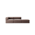 LUNA - 2 Seat with open end - Right - Corduroy Warm Brown