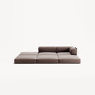 LUNA - 2 Seat with open end - Left - Corduroy Warm Brown