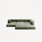 LUNA - 3 Seater Divan - Right - Corduroy Moss Green