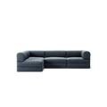 LUNA - 3 Seater Divan - Left - Corduroy Dark Blue