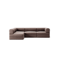 LUNA - 3 Seater Divan - Left - Corduroy Warm Brown