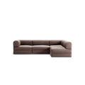 LUNA - 3 Seater Divan - Right - Corduroy Warm Brown