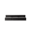 LUNA - 3 Seater Lounge - Corduroy Charcoal