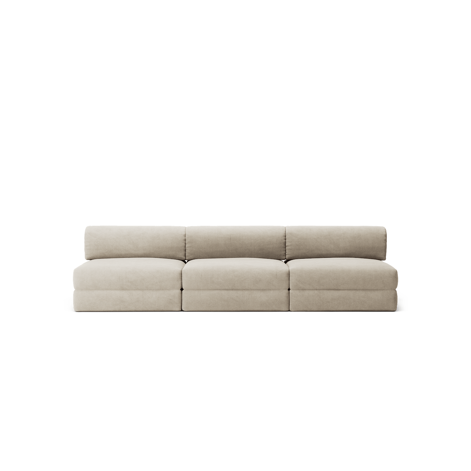 LUNA - 3 Seater Lounge - Corduroy Off-White