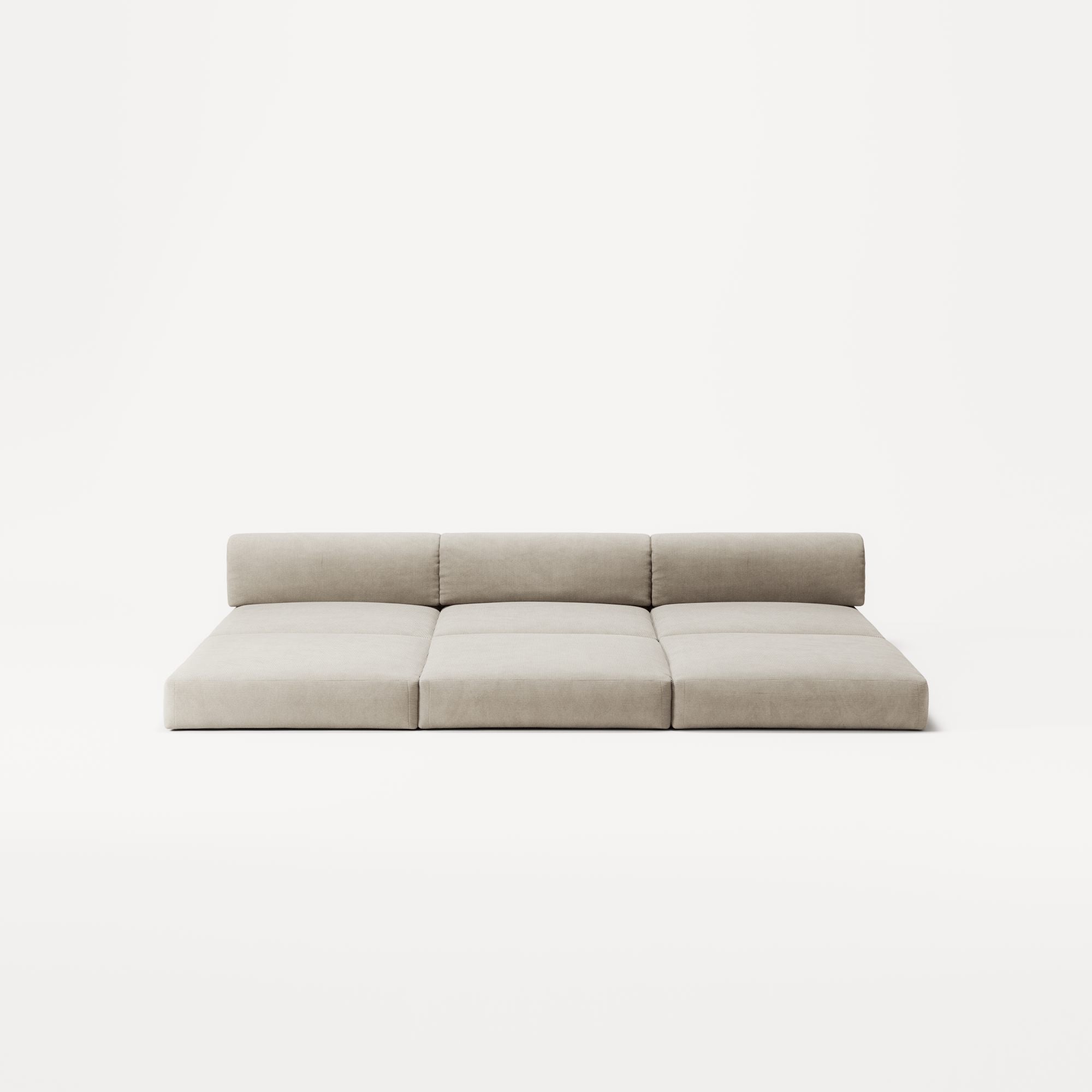 LUNA - 3 Seater Lounge - Corduroy Off-White
